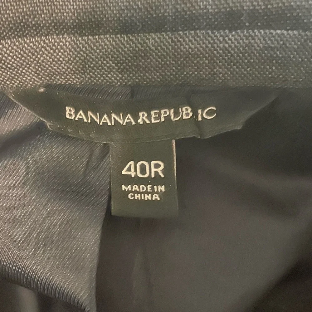 Banana Republic Tessuto Wool Blend Two Button‎ Blazer Suit Jacket Size 40R